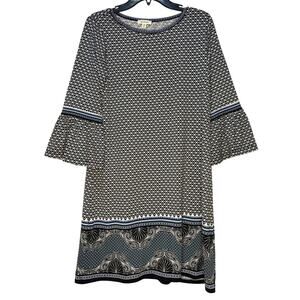 Max Studio Patterned Stretchy Dress M